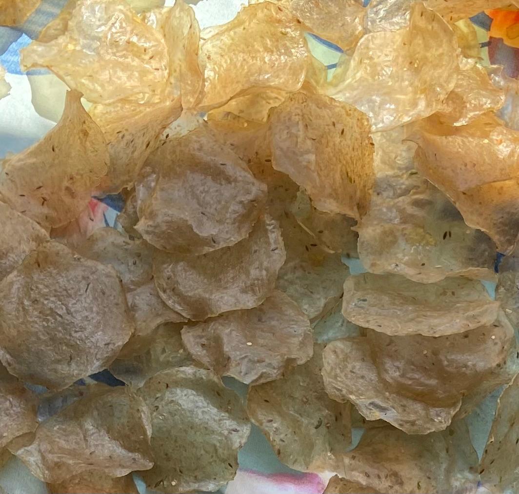 Banana papad, sun-dried