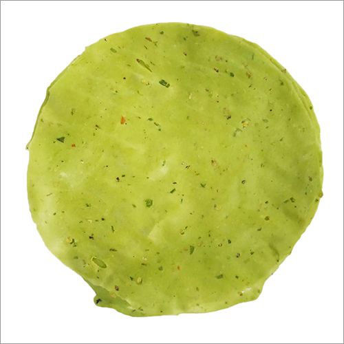 Potato papad, green chilli