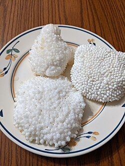 Sabudana papad, button and coin shapes