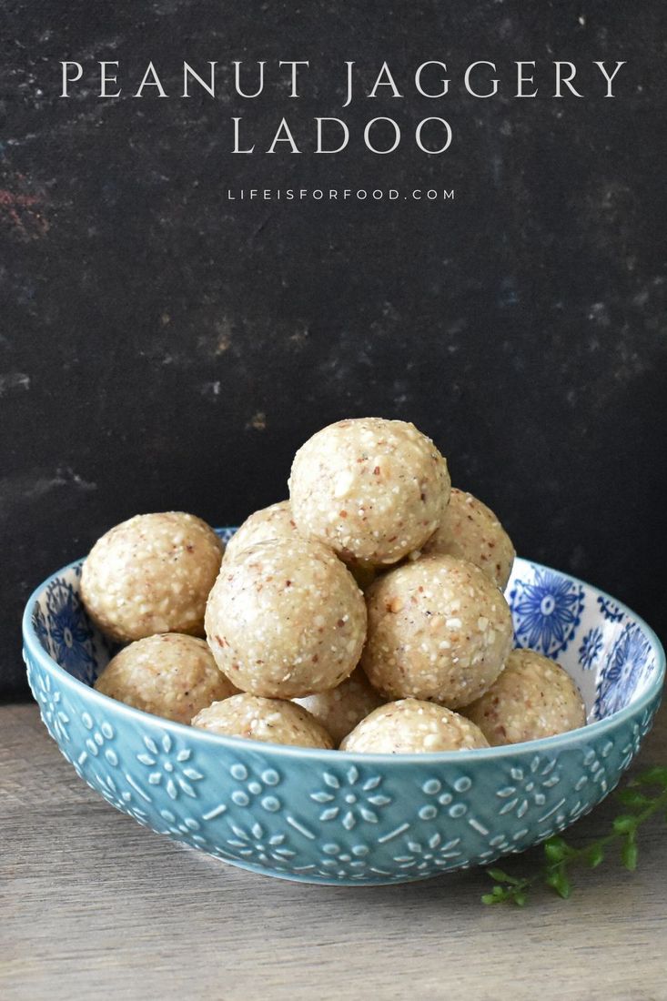 Shengdana ladoo — roasted peanut jaggery ladoo