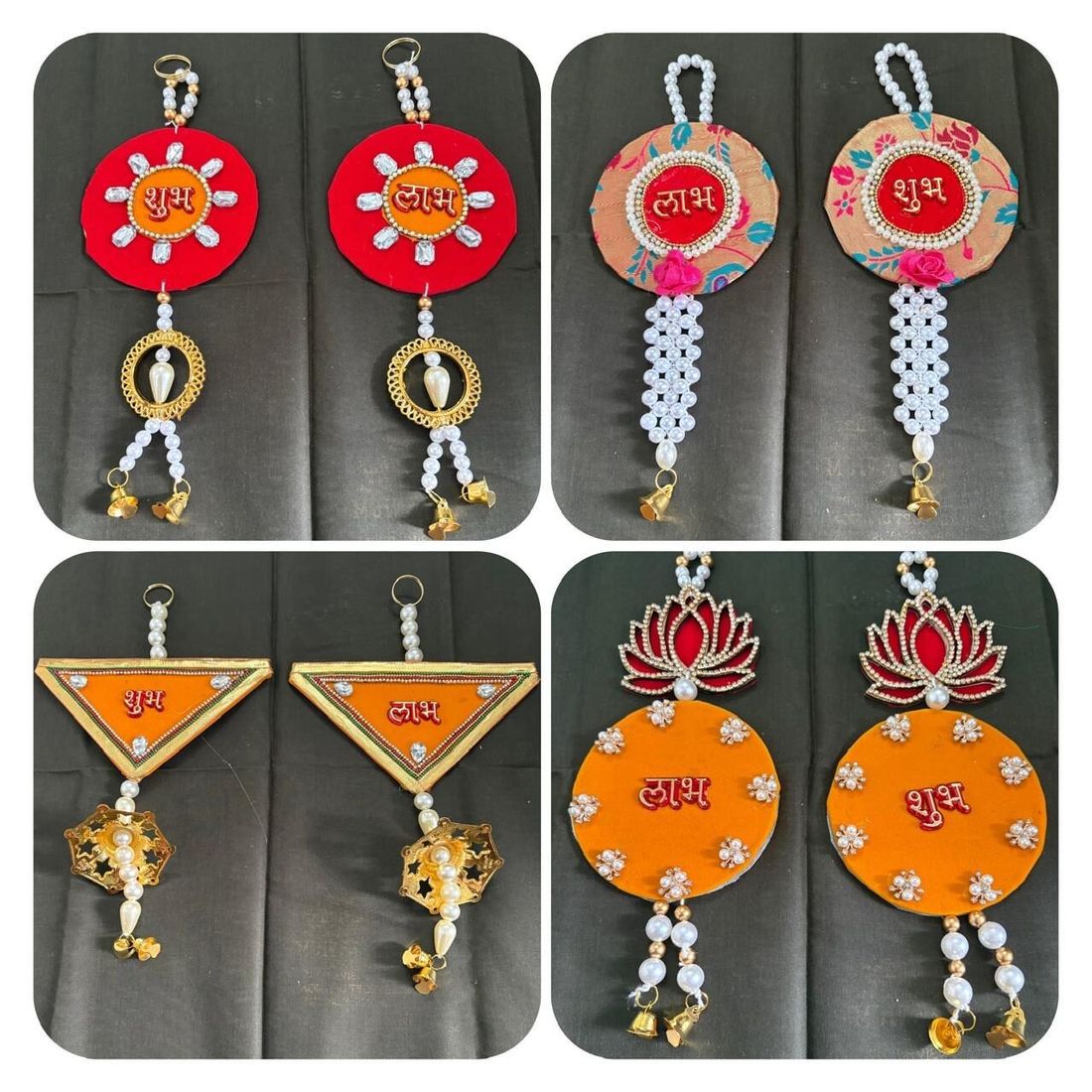 Flower and lotus pearl toran